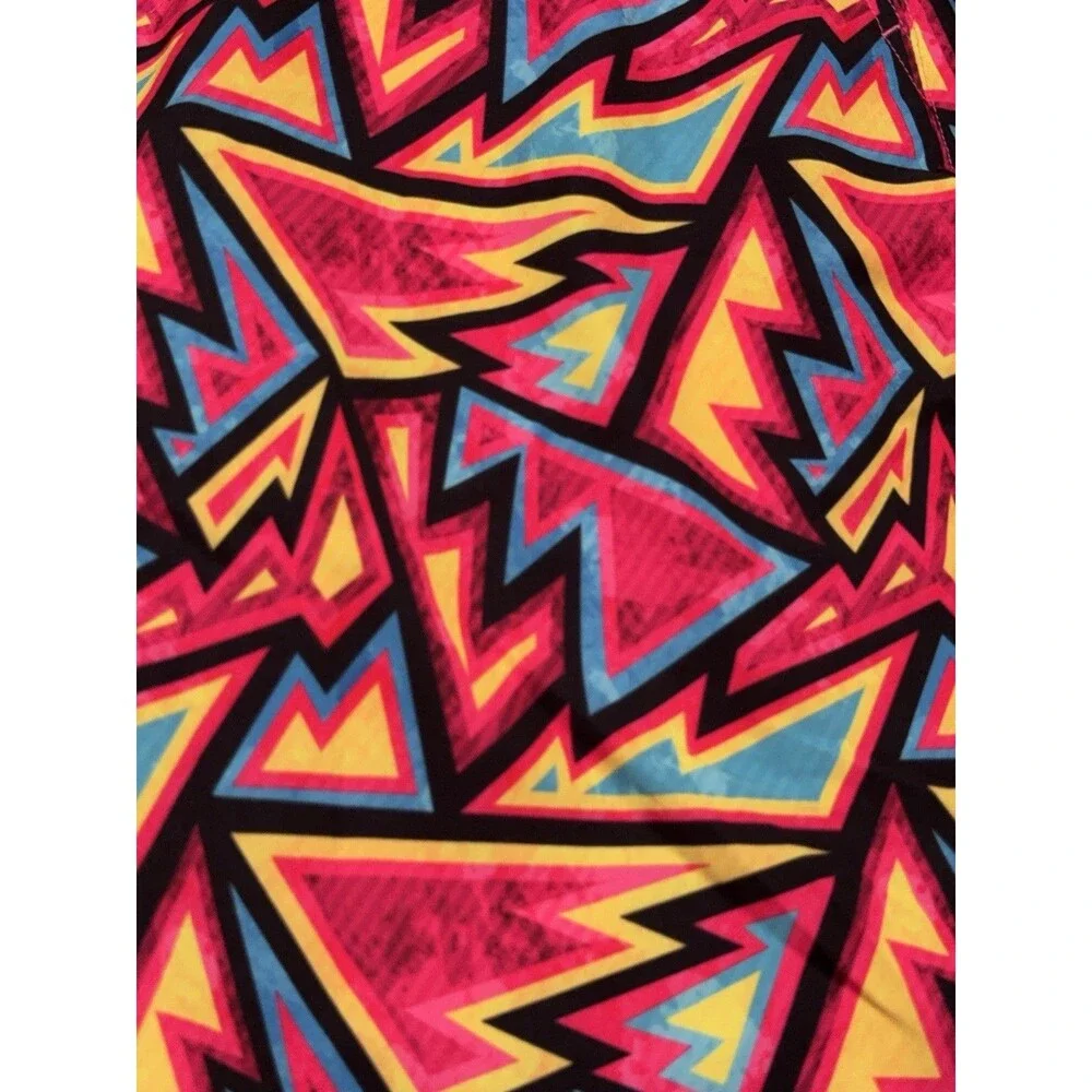 Hreski Golf Shorts Mens 34 Abstract Geometric All Over Print 11